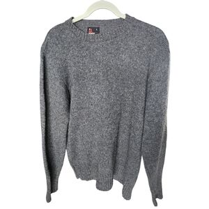 Vintage Robert Bruce Wool-Blend Sweater – Size Large – Charcoal Gray (80s/90s)